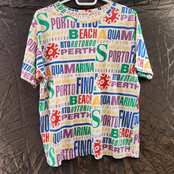 Esprit Other - Vintage 90s ESPRIT All Over Print Colorful T-Shirt Mens Small